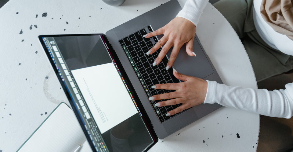 how to type with long nails