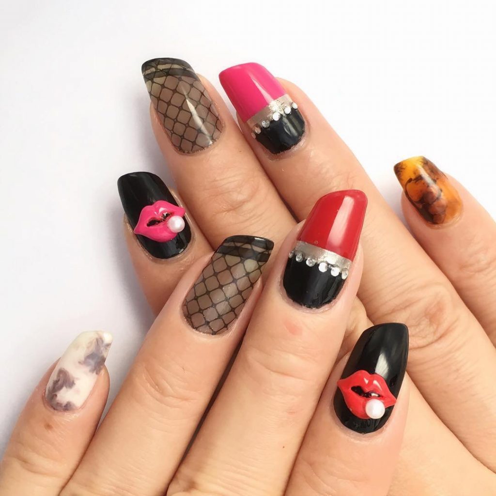 lipstick nail shape