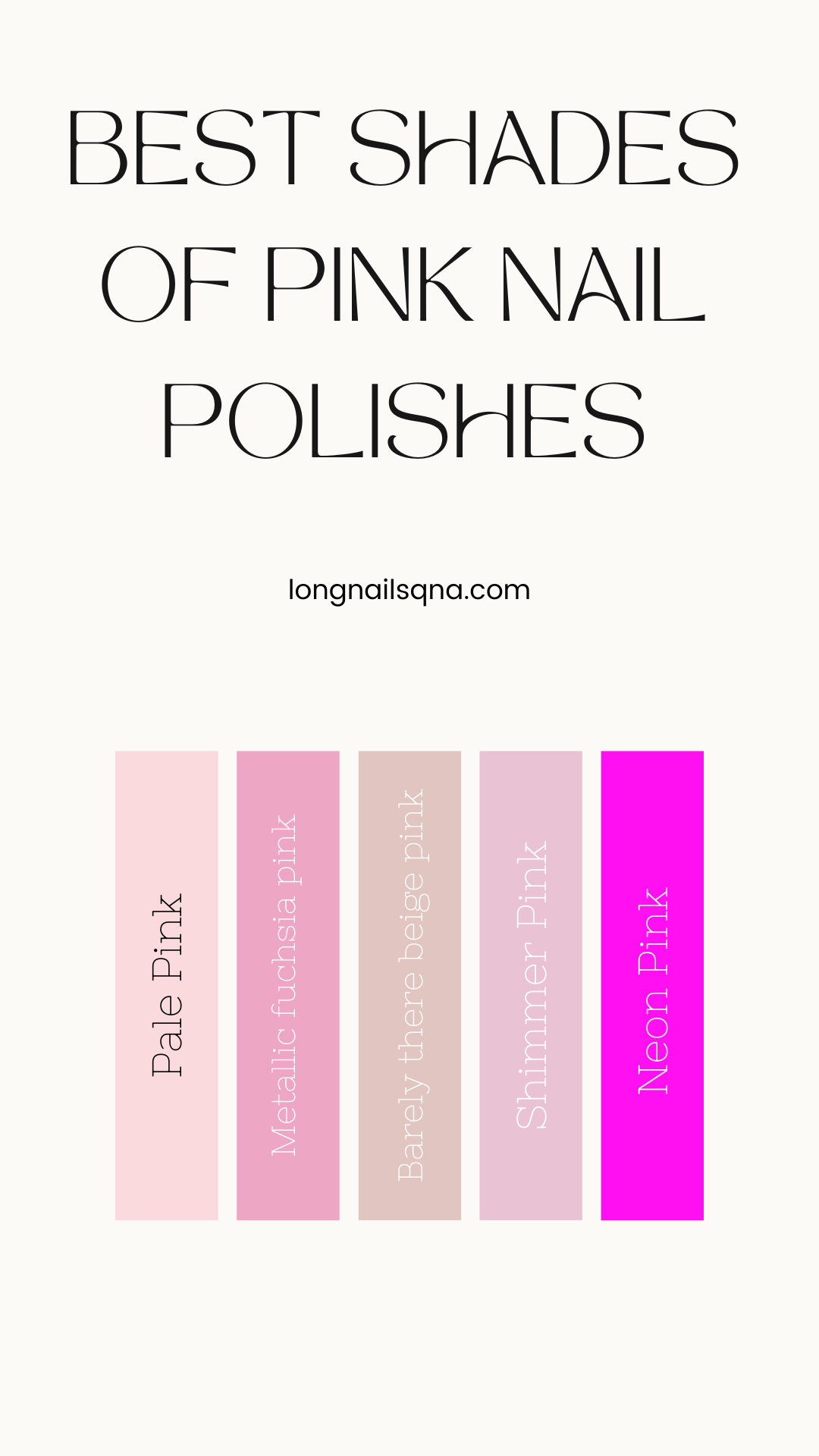 Best Shades of Pink Nail Polishes
