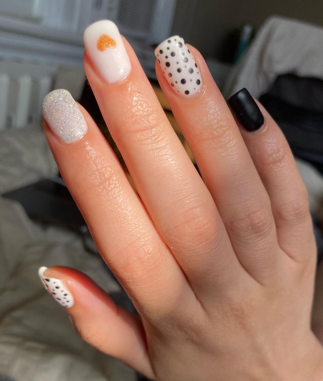 Polka Dot Nail Art