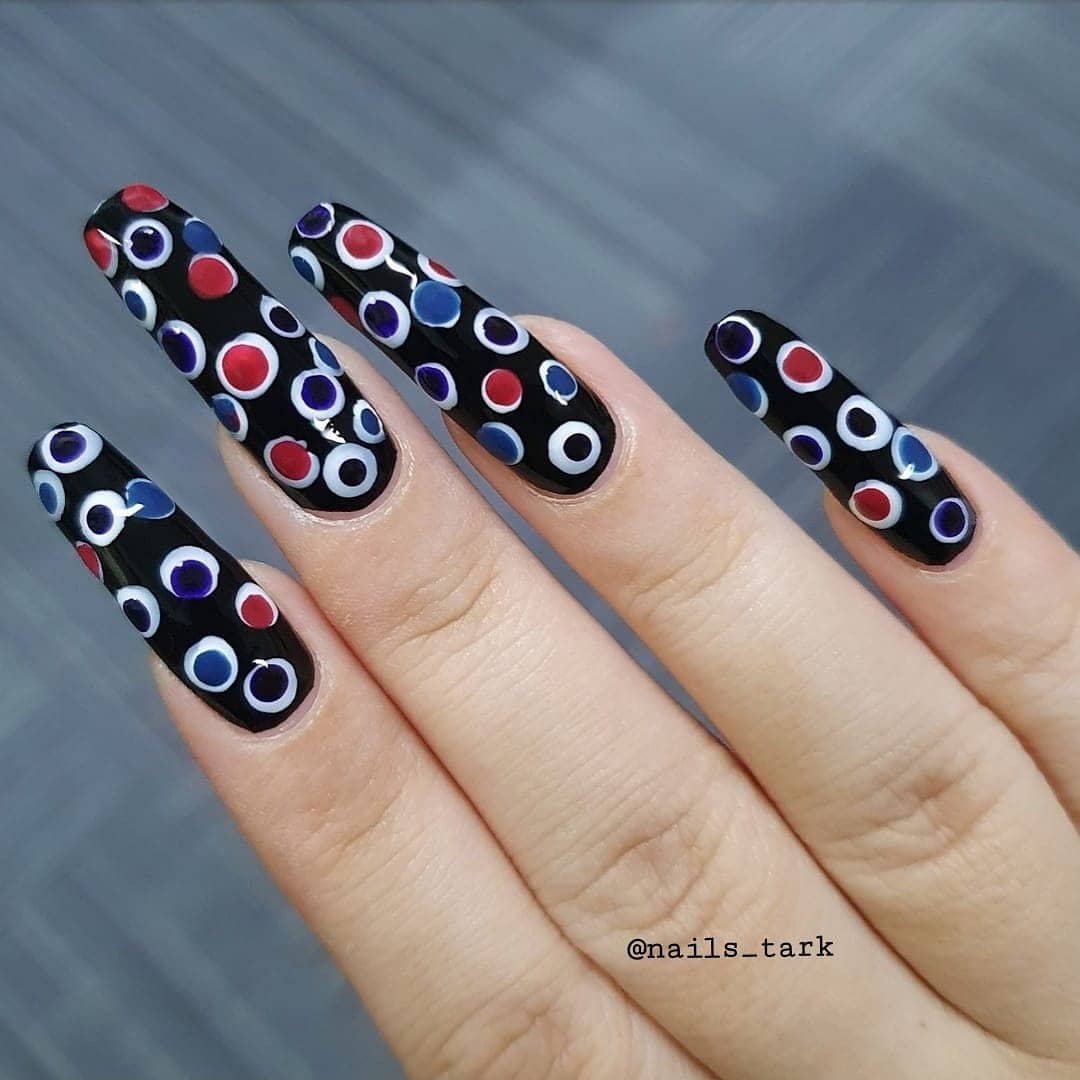 Polka Dot Nail Art