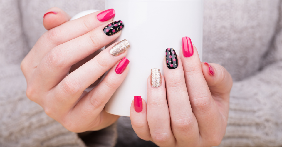 Polka Dot Nail Art