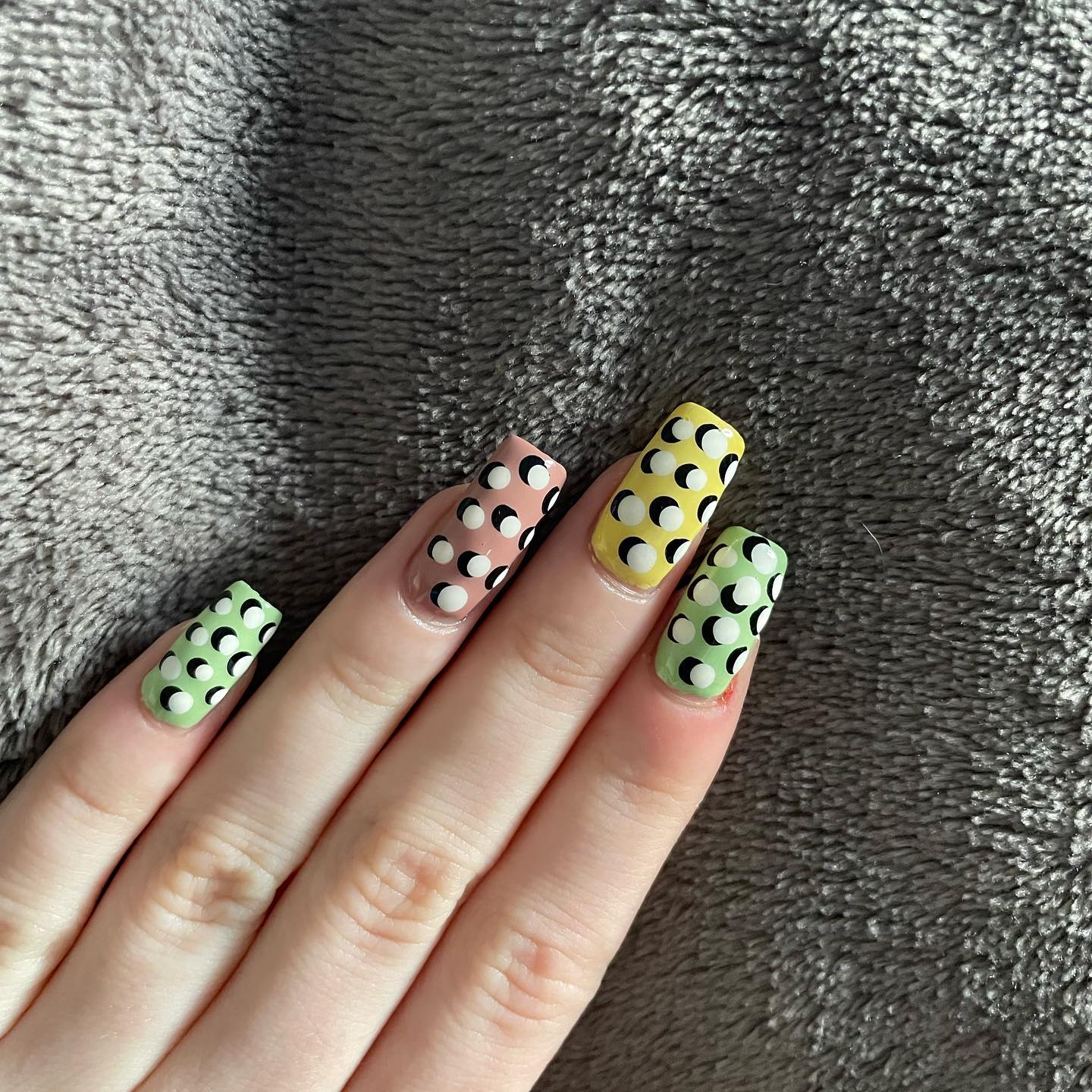 Polka Dot Nail Art