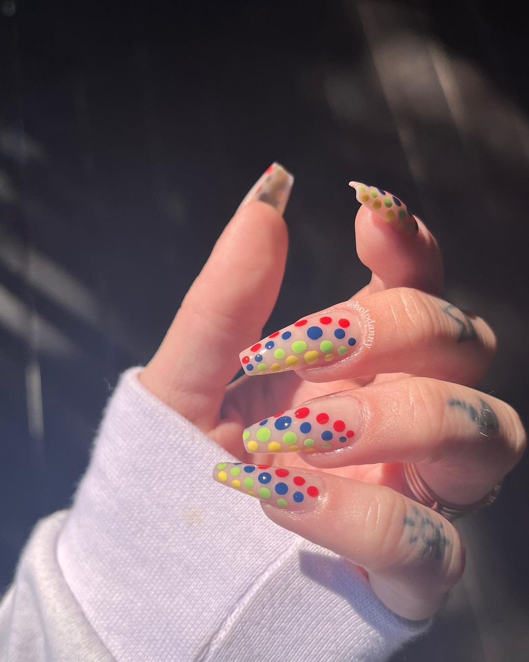 Polka Dot Nail Art