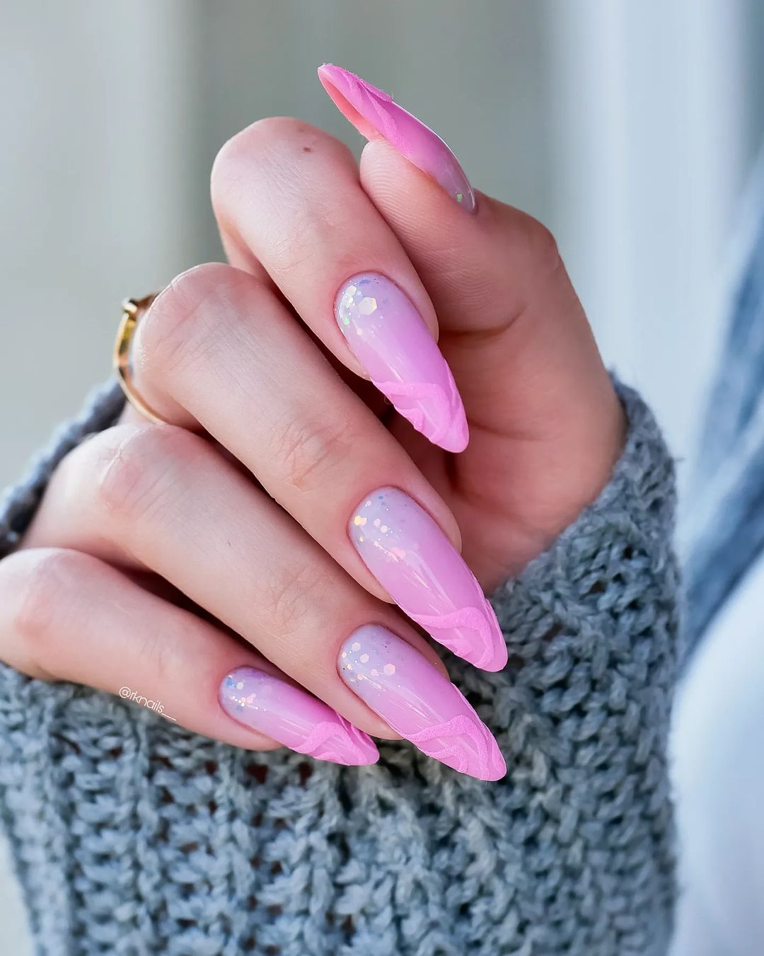 Pink Nail Art