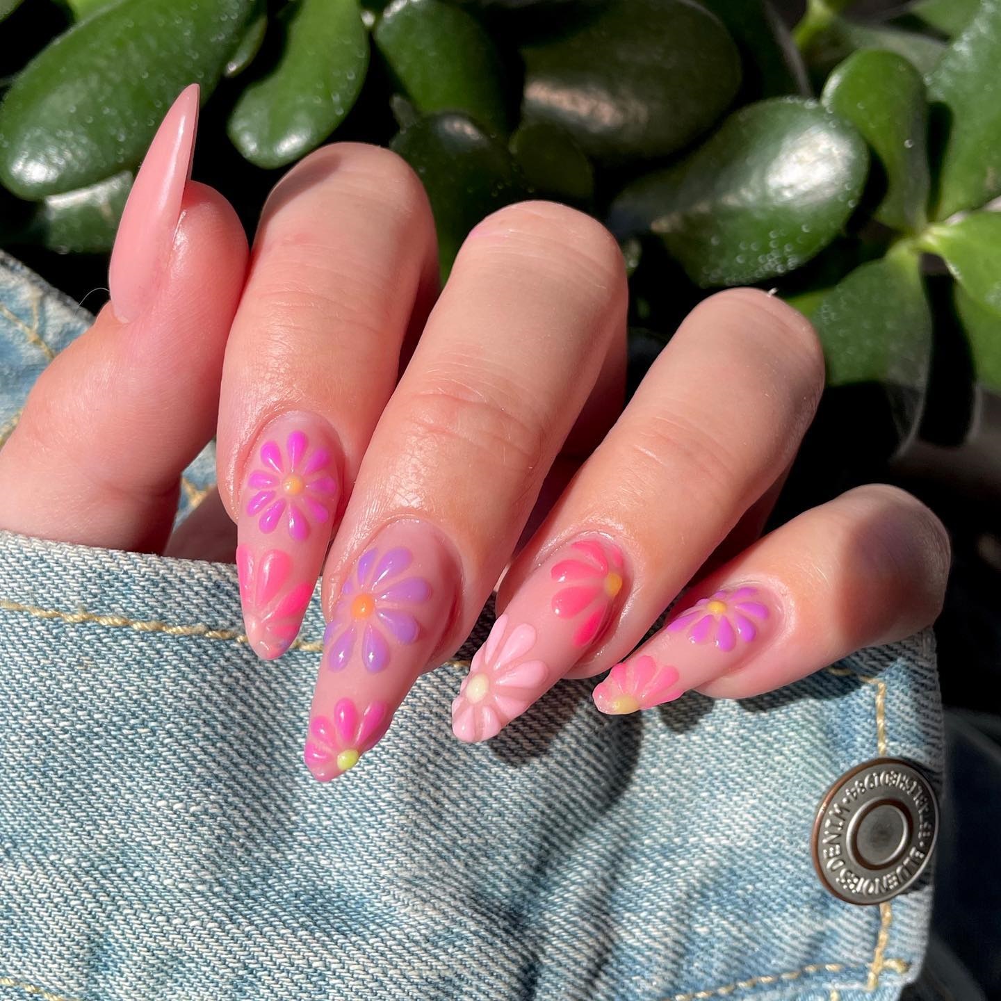 Pink Nail Art