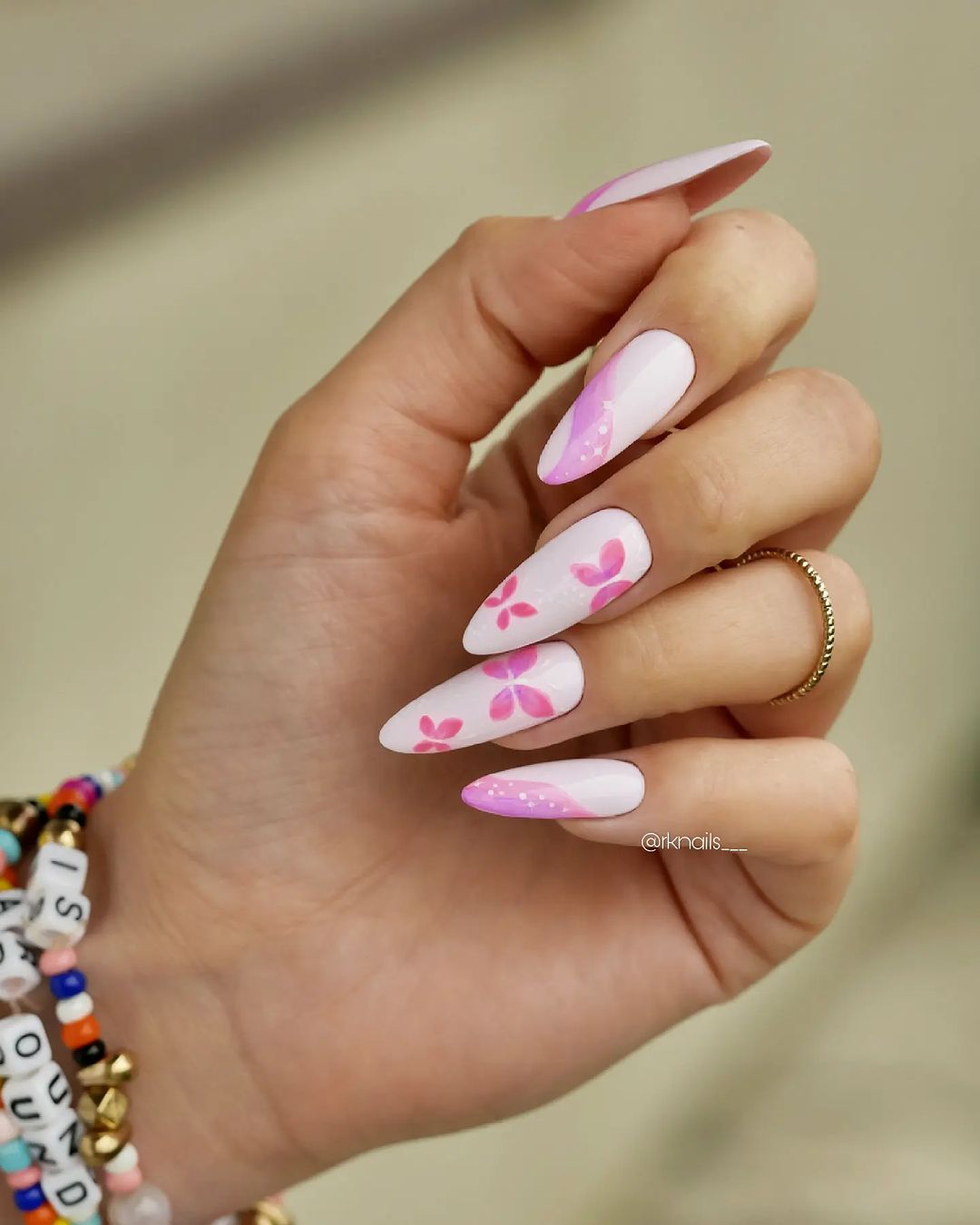 Pink Nail Art