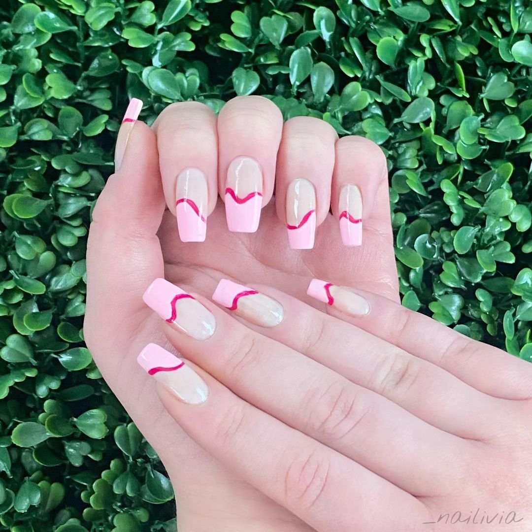 Pink Nail Art