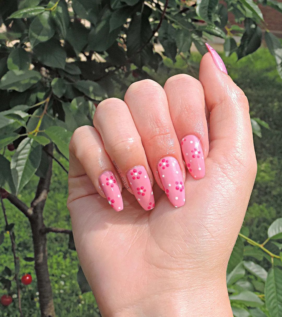 Pink Nail Art