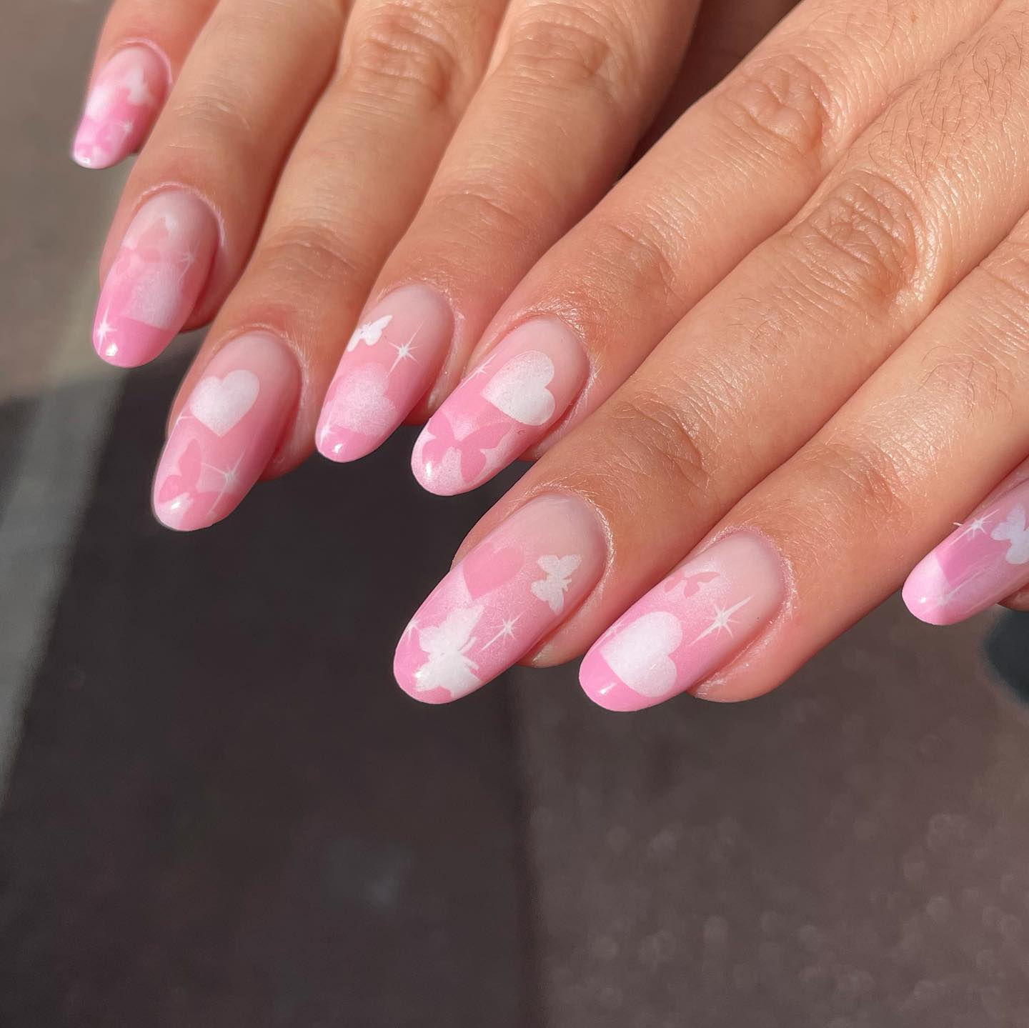 Pink Nail Art