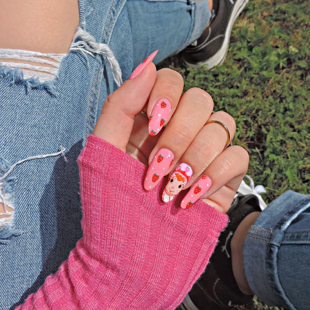 Pink Nail Art