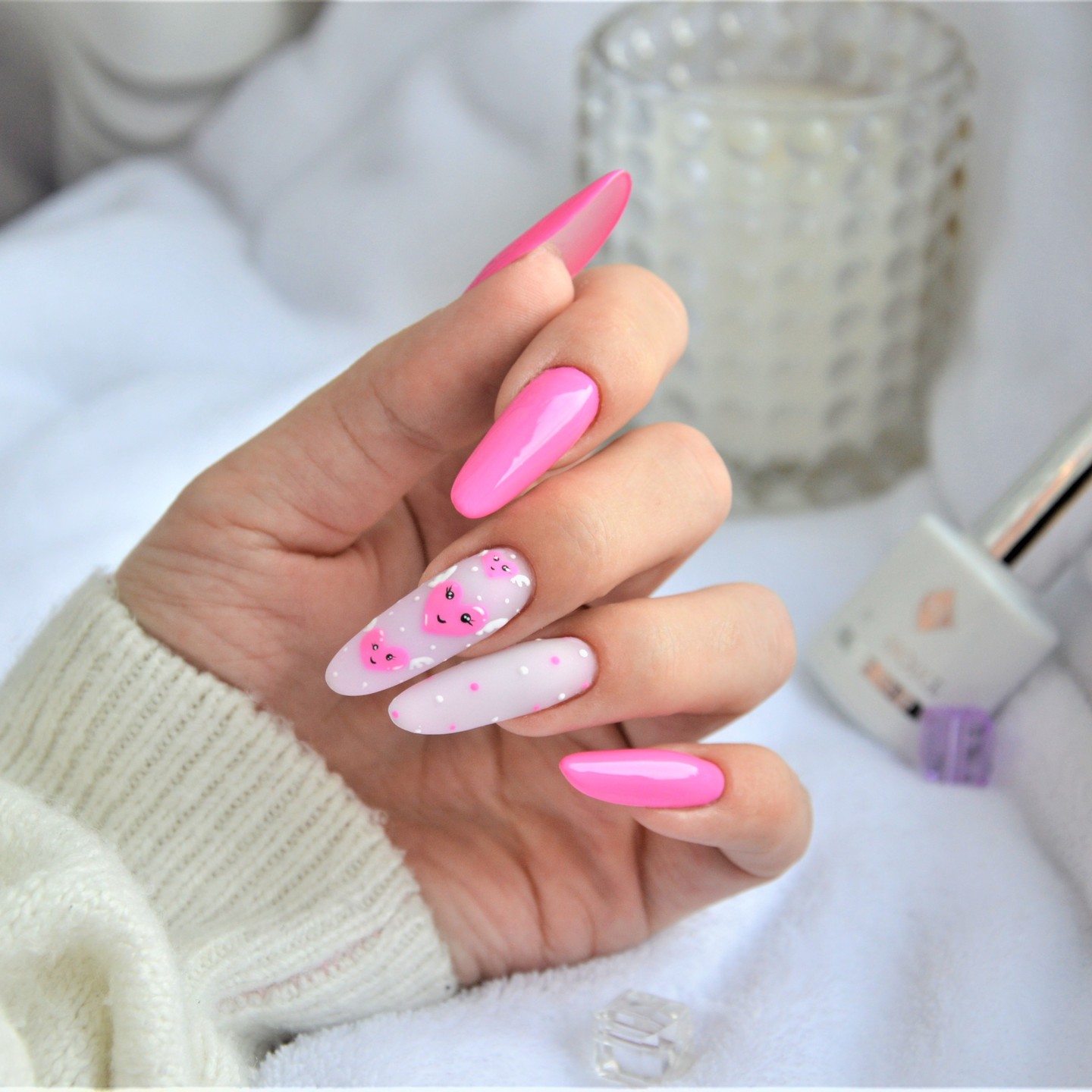 Pink Nail Art