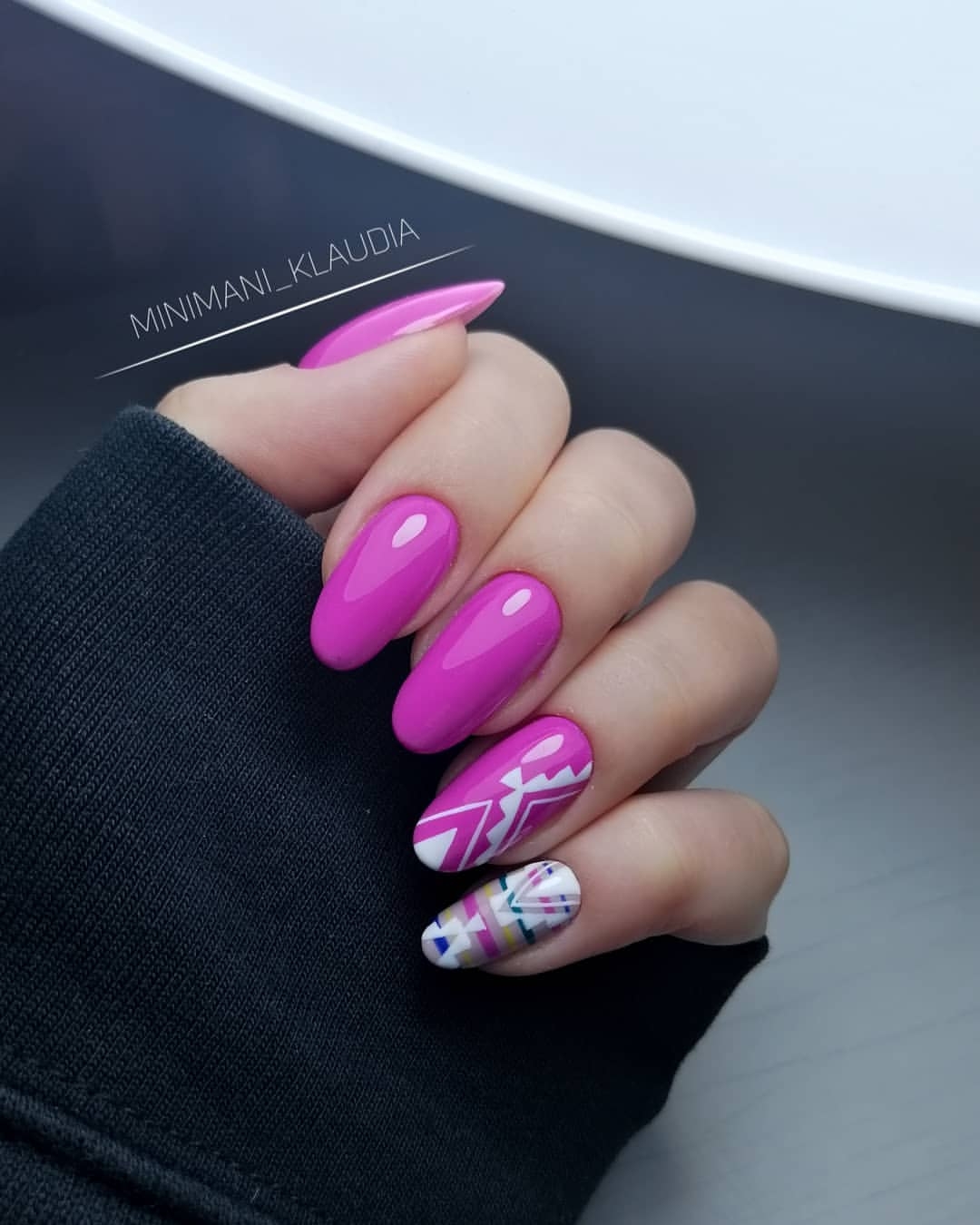 Pink Nail Art