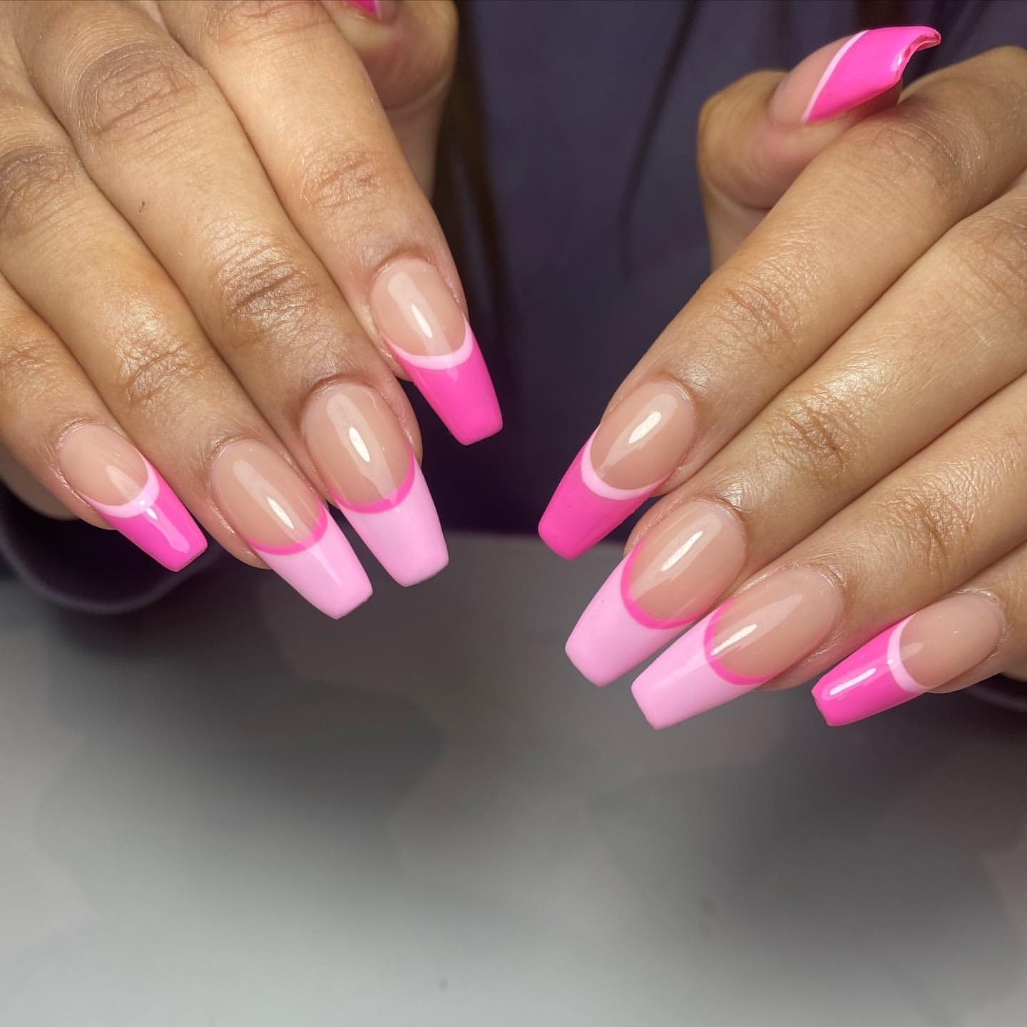 Pink Nail Art