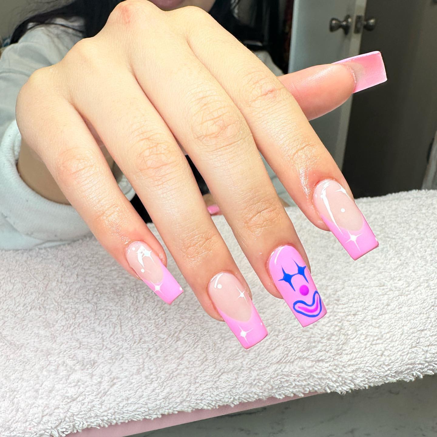 Pink Nail Art