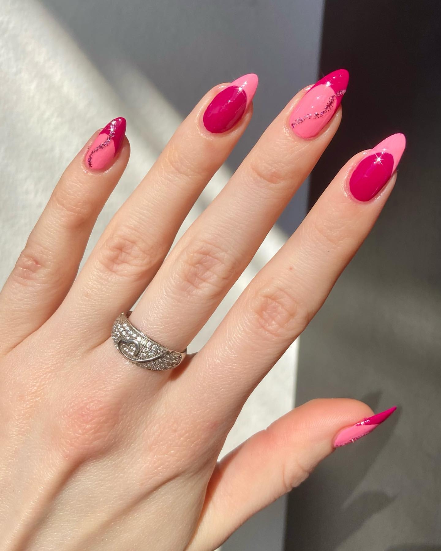 Pink Nail Art