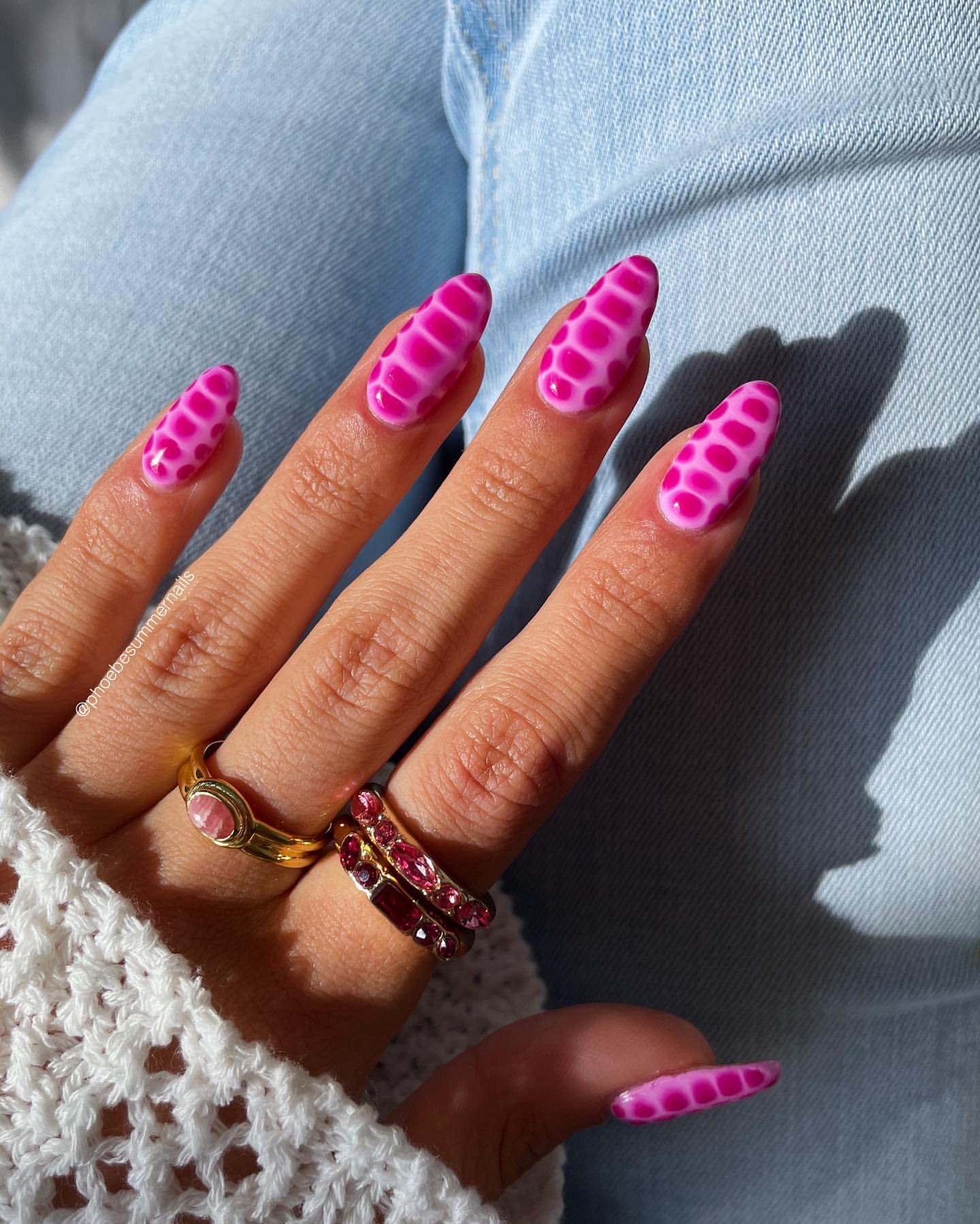 Pink Nail Art