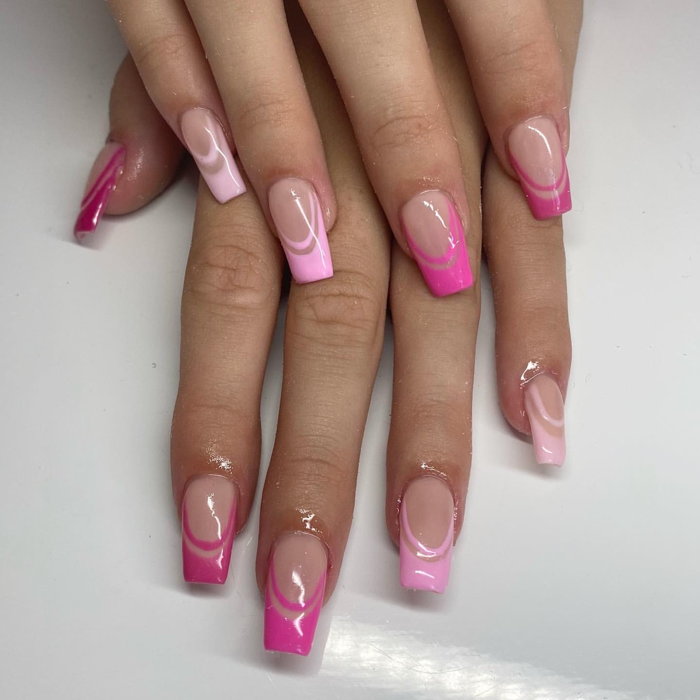 Pink Nail Art