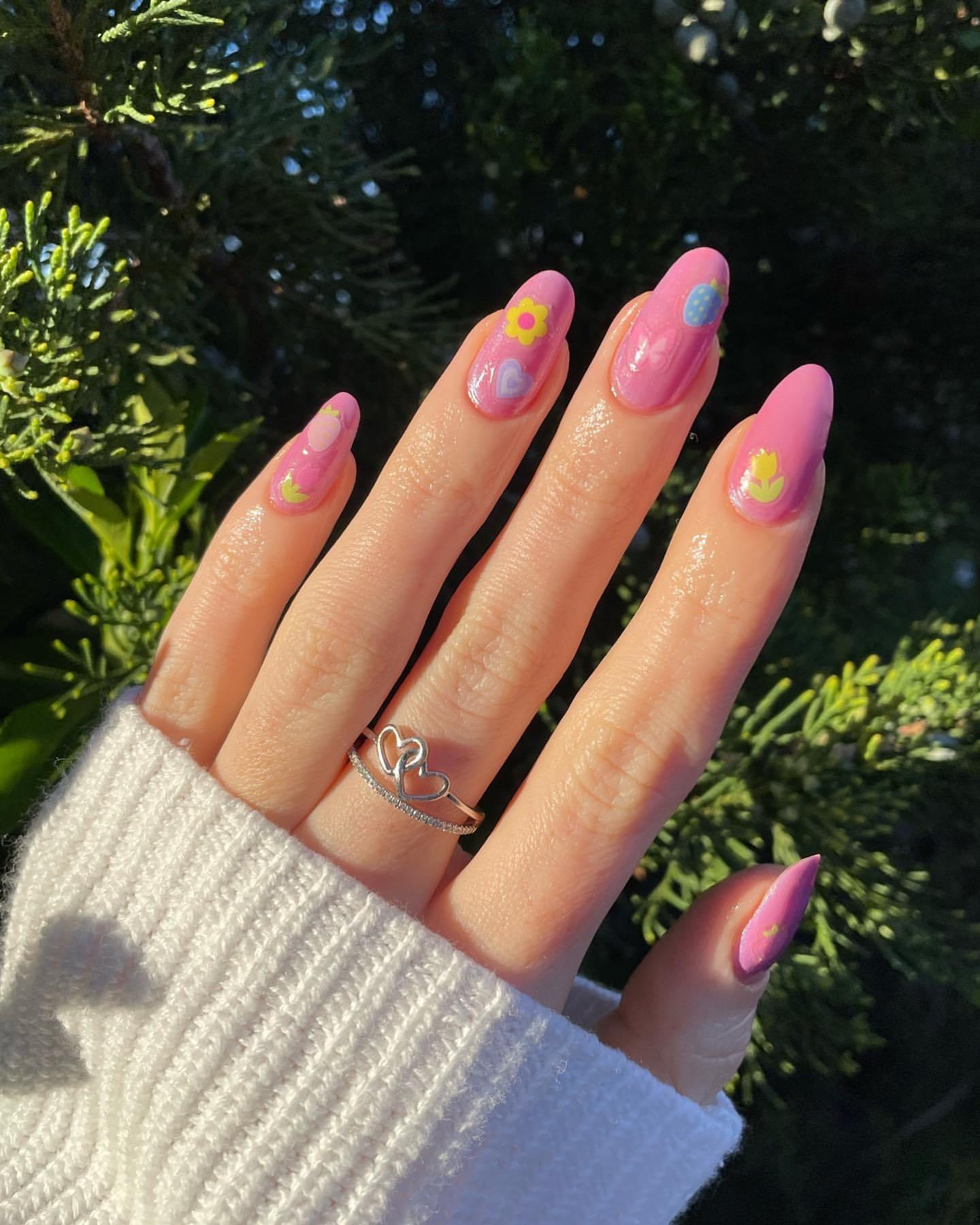 Pink Nail Art