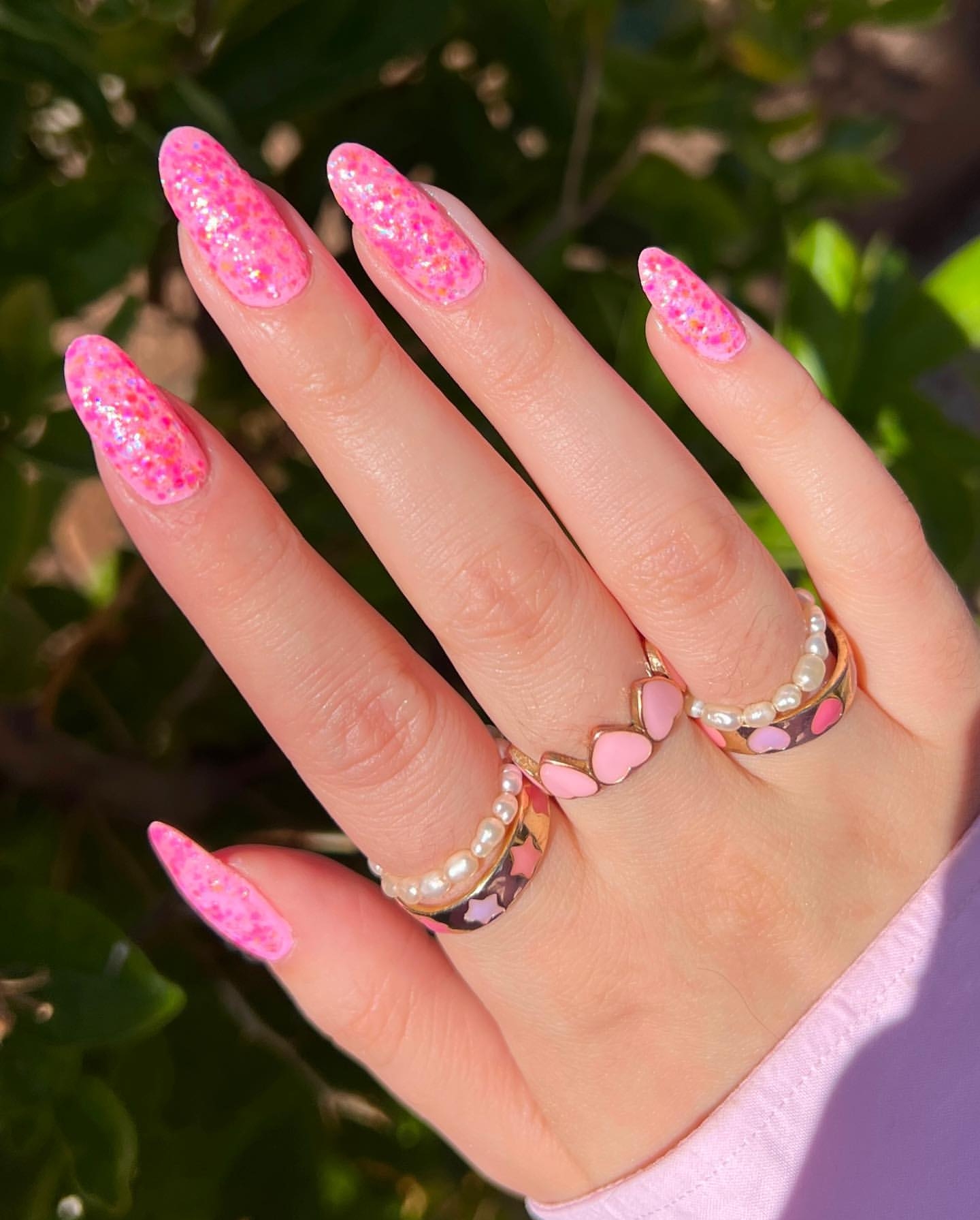 Pink Nail Art