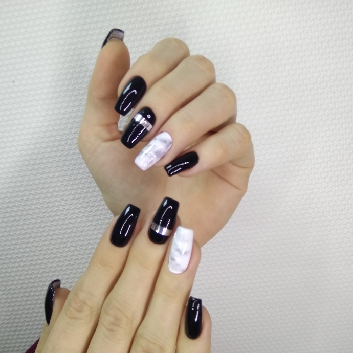 how to do marble nails