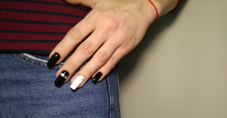 how to do marble nails