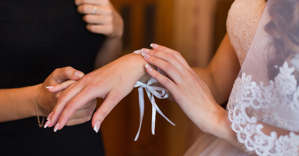 Easy Bridal Nail Art Tutorial | DIY Wedding Nails ♥ - YouTube