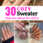 Cozy Cable Knit Sweater Nail Art Designs for Winter