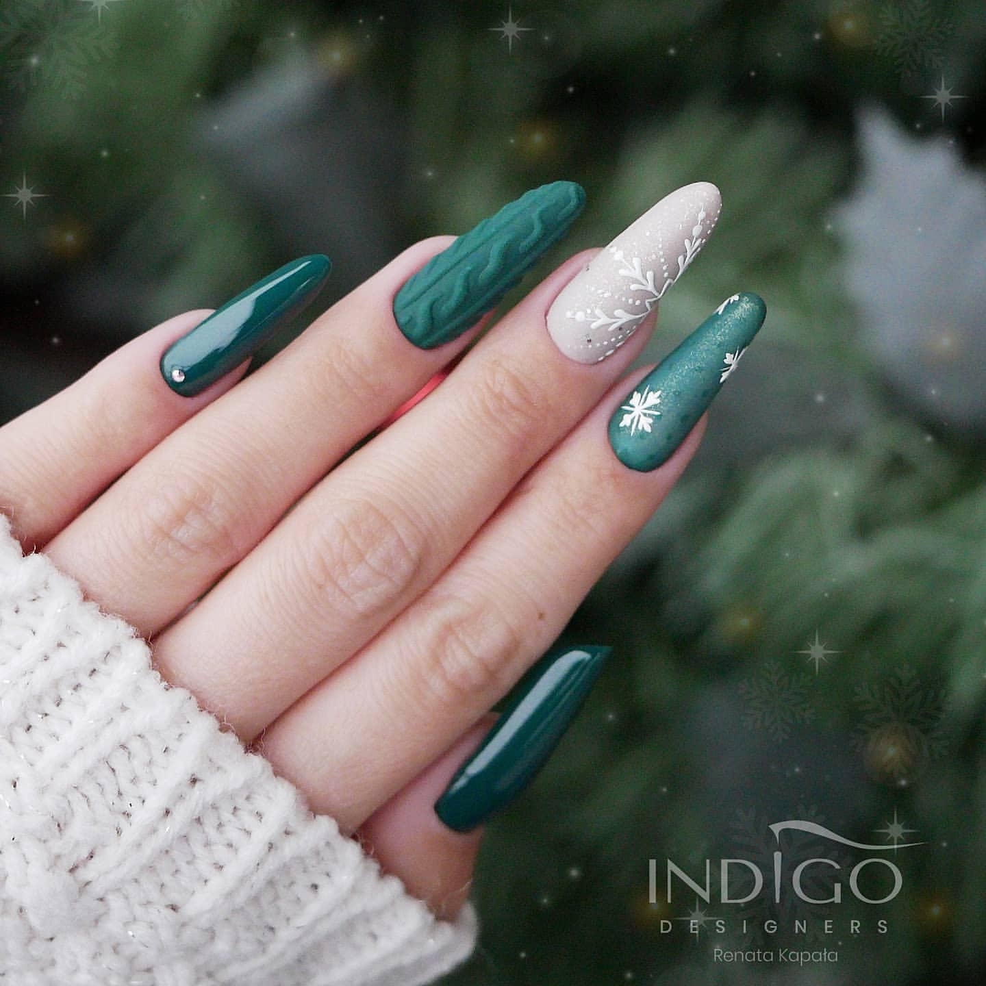 Sweater Nail Art