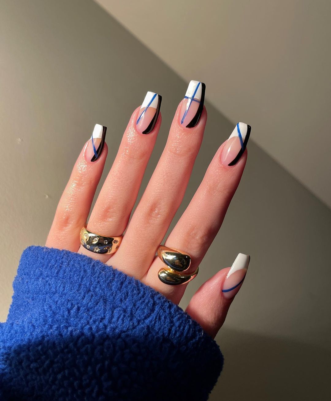 Nail Art in Black and White Monochrome Nails with MissJenFabulous  YouTube
