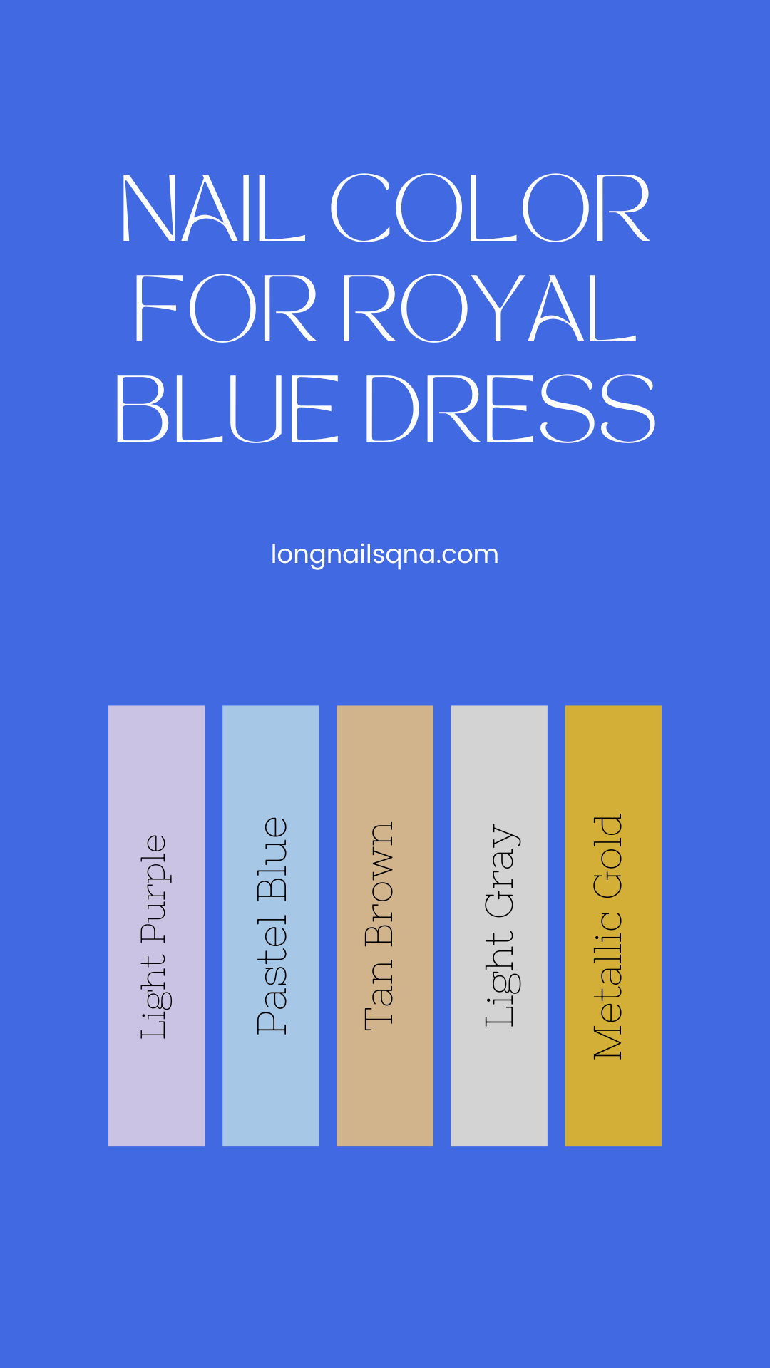 Nail Colors for Dark Blue Dress